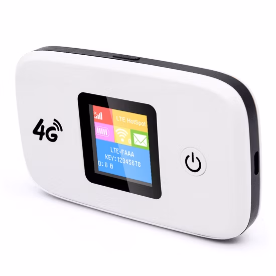 LTE 3G/4G Mifi Wireless Hotspot Modem Pocket WiFi Router with SIM Card Slot and Build-in 2300mAh Battery