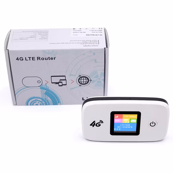 LTE 3G/4G Mifi Wireless Hotspot Modem Pocket WiFi Router with SIM Card Slot and Build-in 2300mAh Battery