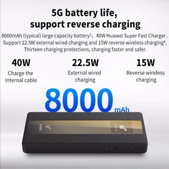 Enrutador móvil Huawei 5g WiFi PRO E6878-370