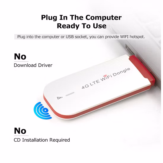 Módem USB inalámbrico 4G de alta velocidad de 300 Mbps