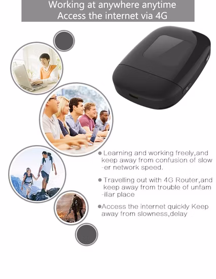 Shfi4g9X42 Sunhans Pocket 4G LTE Mifi Router Inalámbrico B42 B43 Cat12 Tarjeta SIM de doble banda Router WiFi