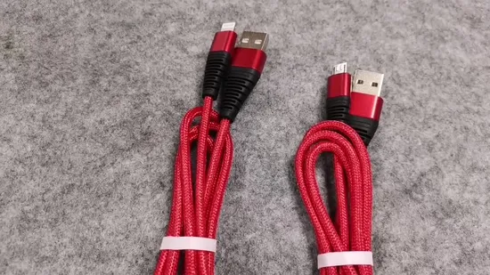 Venta al por mayor de fábrica Cable de datos trenzado USB Tipo C Cable de carga USB Productos de venta caliente