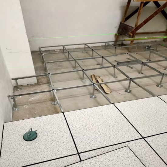 Nuevo producto caliente Oficina 3000/5000 Piso de acceso elevado de acero con acabado desnudo para sala de reuniones/sala de computadoras/centro de control de energía/trabajos/laboratorio/centro de datos