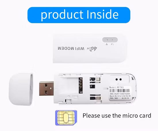 Adaptador de módem USB 4G LTE con WiFi Hotspot Tarjeta SIM Mf783 para el mercado de Europa-Asia-África para computadora portátil Pk Hua-Wei E8372